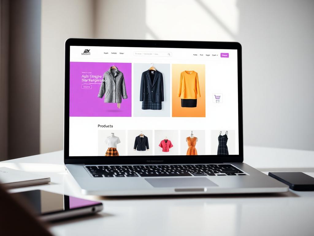 E-Commerce website mockup