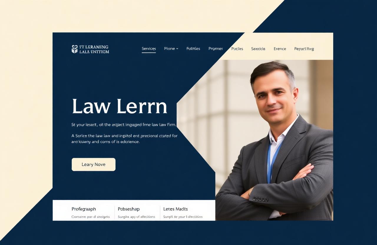 Law Firm website mockup