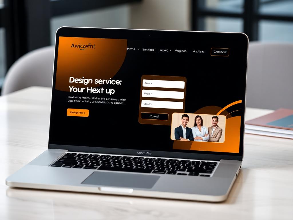 Service Pro website mockup
